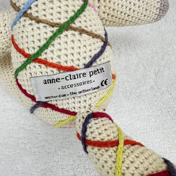 Anne Claire Petit Anthropologie Organic Cotton Crochet Knit Fox Plush Doll - Picture 6 of 6